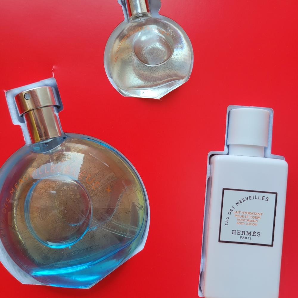 Hermes Eau des Merveilkes Bleaue  Gift Set